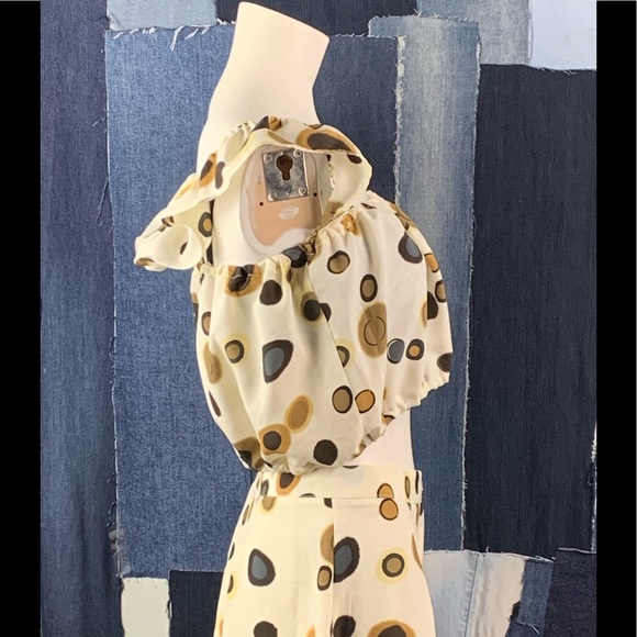 Exclusive Design Reworked Matching Top & Skirt Sz L Super Cute Summer Outfit. - Picture 3 of 8